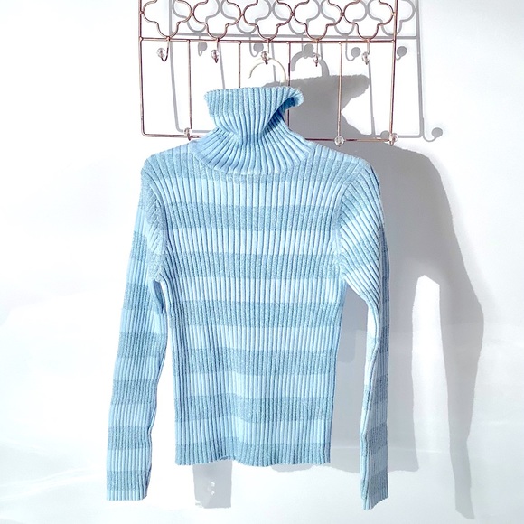 Cherokee Other - Cherokee Power Blue Sparkly Turtleneck Girl Size S